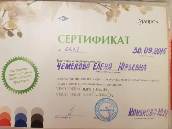 Чемекова Елена Юрьевна